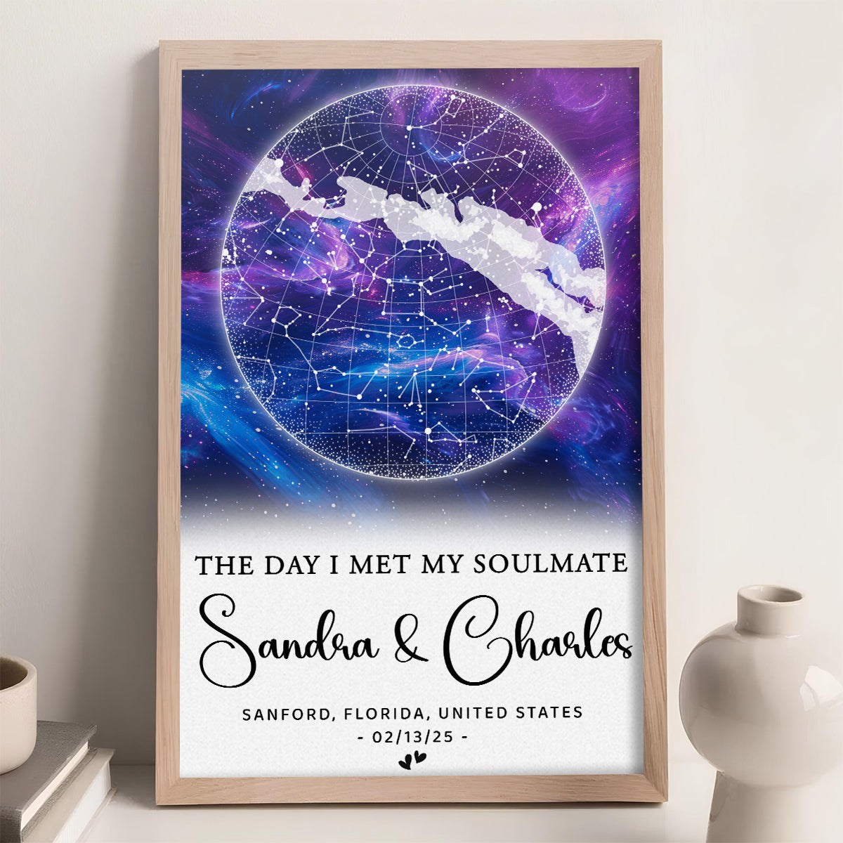 The Moment Our Hearts Met - Personalized Poster