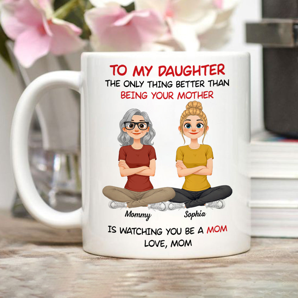 Custom Mother's Day Gift for Daughter • To My Daughter Cartoon Style - Personalized Coffee Mug