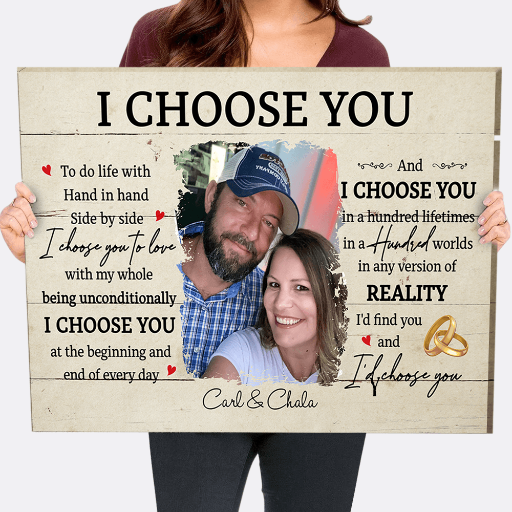 I Choose You 6 - Personalized Canvas Print