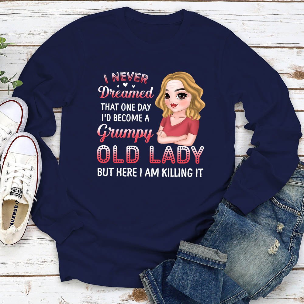 Custom Christmas & Birthday Gift for Grandma • I Never Dreamed - Personalized Long Sleeve T-shirt