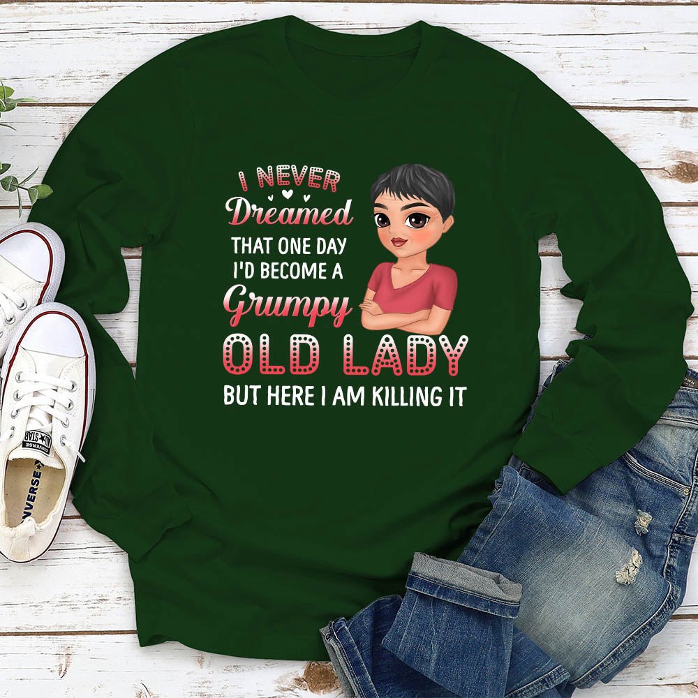 Custom Christmas & Birthday Gift for Grandma • I Never Dreamed - Personalized Long Sleeve T-shirt