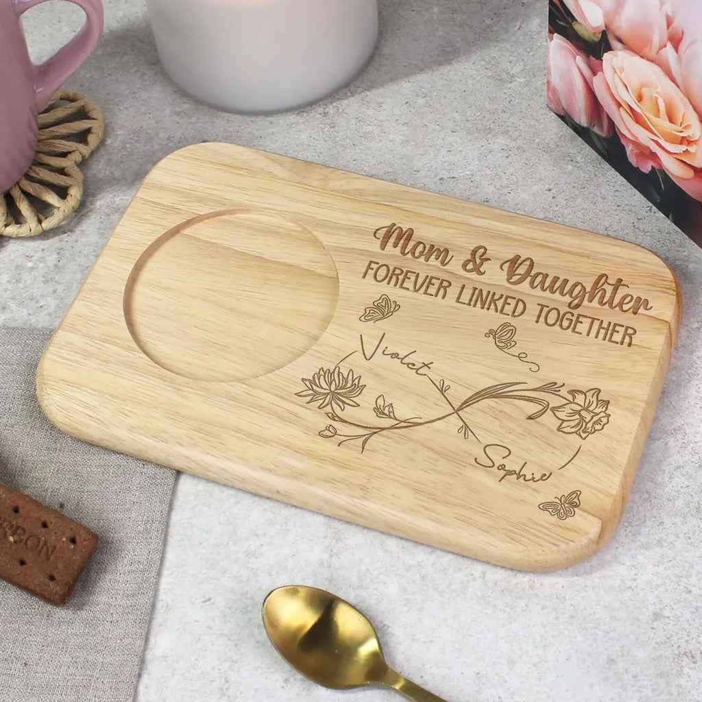 Forever Linked Together - Personalized Wooden Treat Board