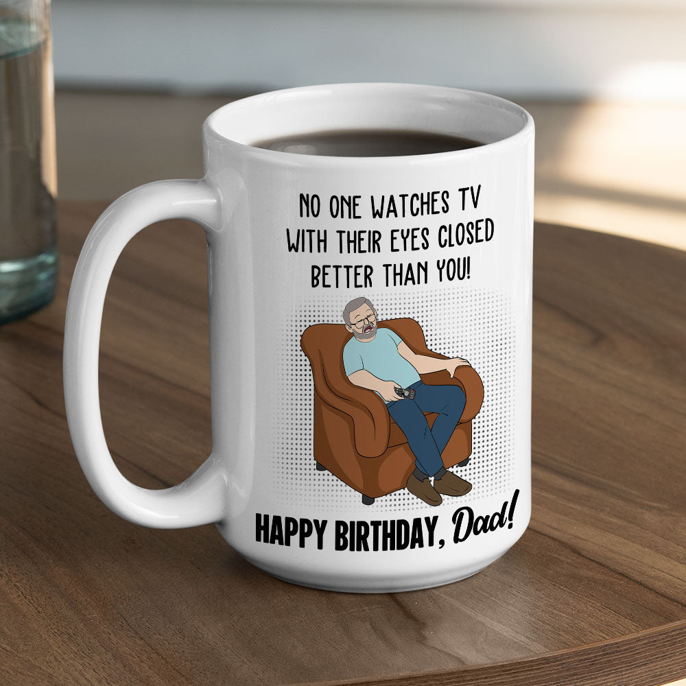 Custom Christmas & Birthday Gift for Dad • Professional Couch Napper - Personalized Coffee Mug