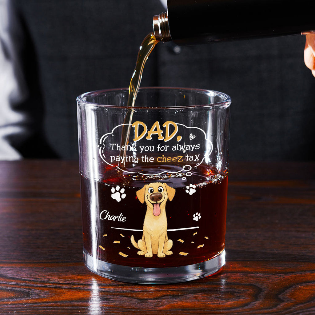 Custom Christmas Birthday Drinkware Gifts for Dog Lovers • Paying It All - Personalized Whiskey Glass