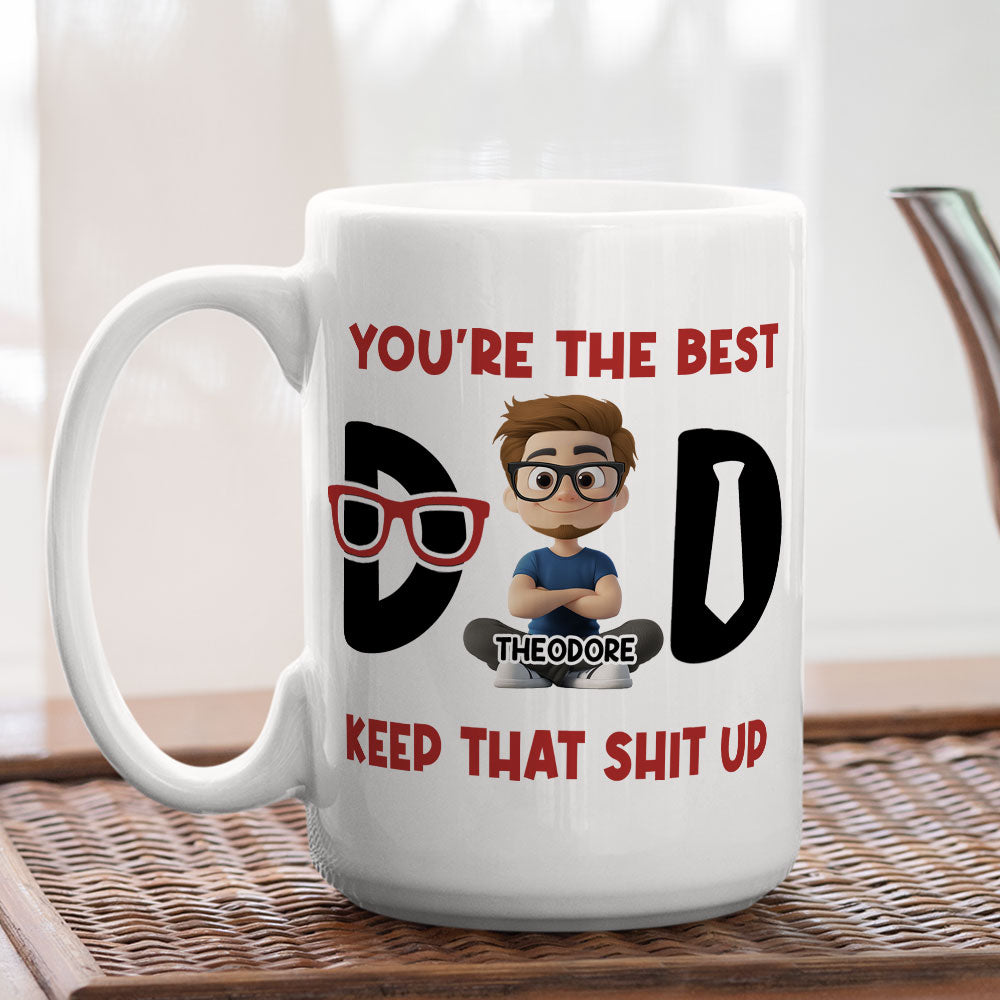 Custom Father's Day, Special Gift for Dad & Grandpa • Best Dad - Personalized Coffee Mug