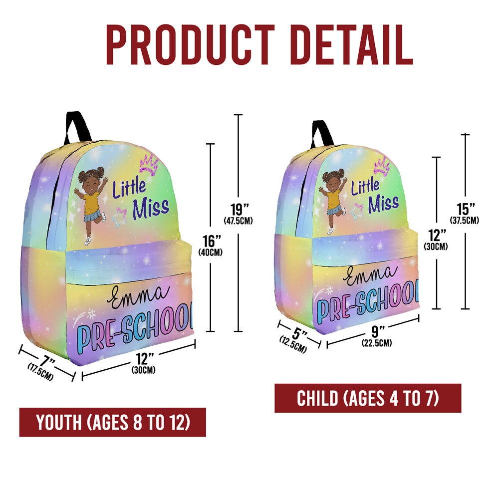 Little Miss - Personalized Backpack