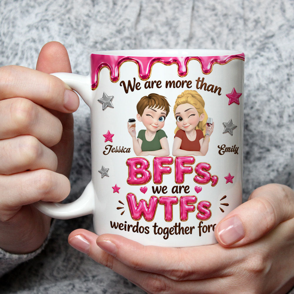 Custom Best Friend, Christmas & Birthday Friendship Keepsake Gift • Misfit Mates - Personalized Coffee Mug