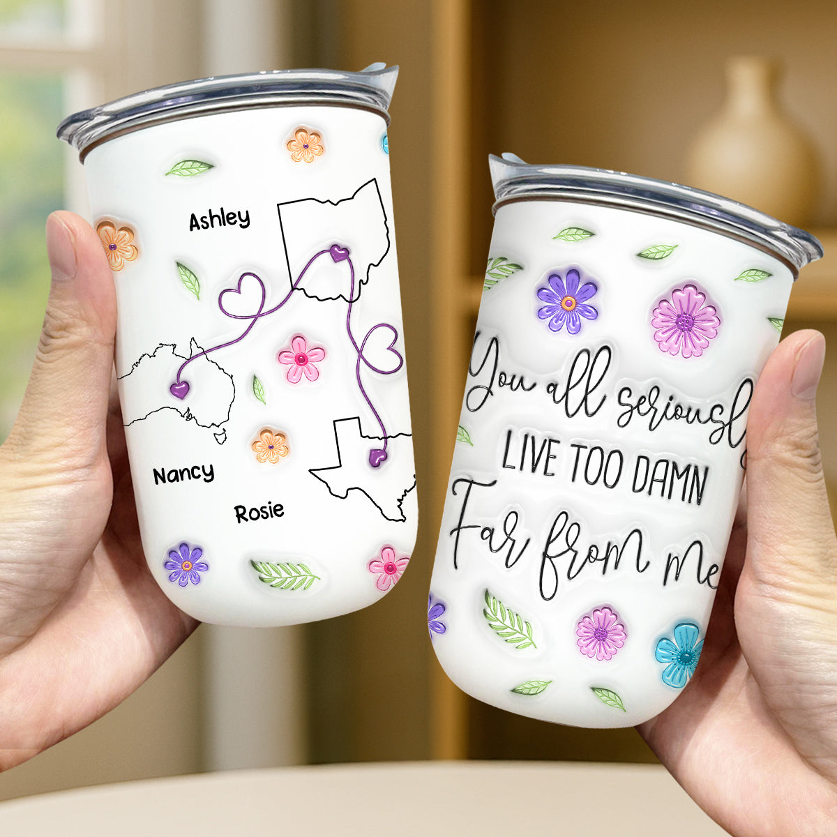 Wish You Lived Much Closer - Personalized 10oz Tumbler