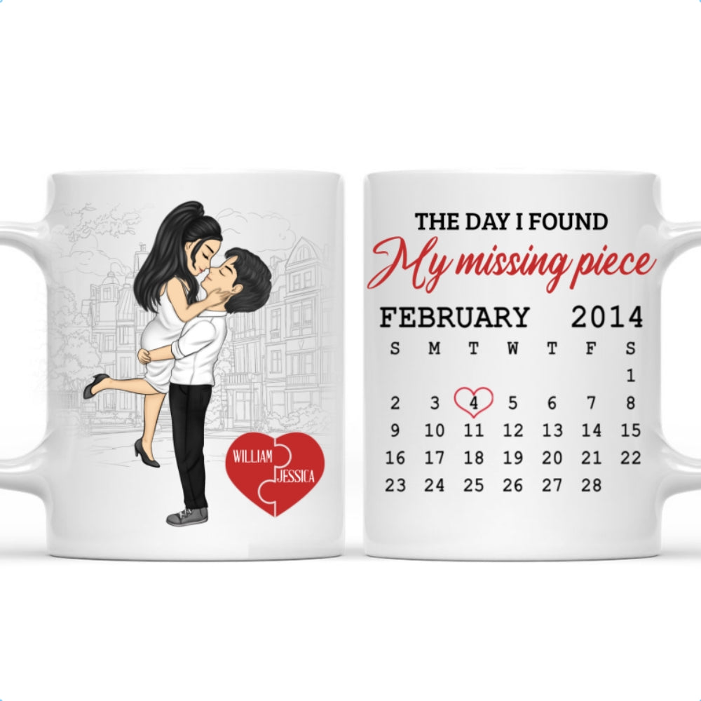 Custom Anniversary Keepsake Gifts For Couple • I Found My Piece - Personalized Coffee Mug