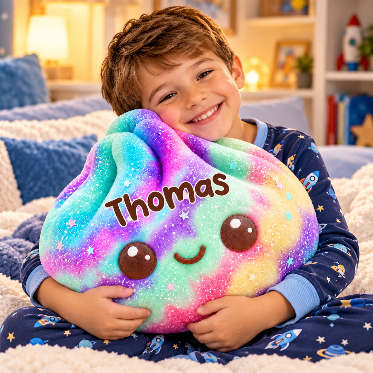 Happy Little Things - Personalized Shaped Pillow