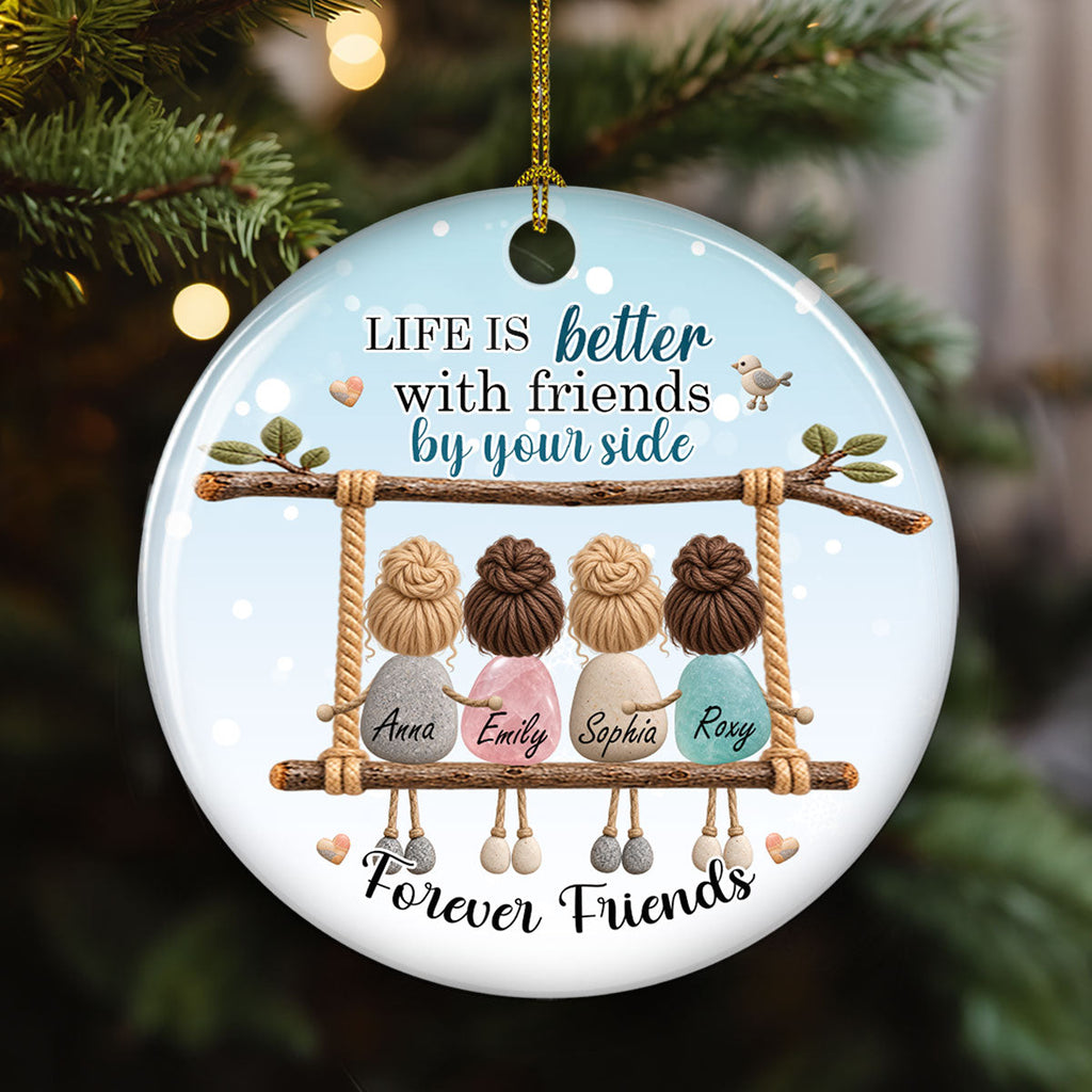 Custom Sister Christmas Ornament •  Special Moments - Personalized Ceramic Ornament