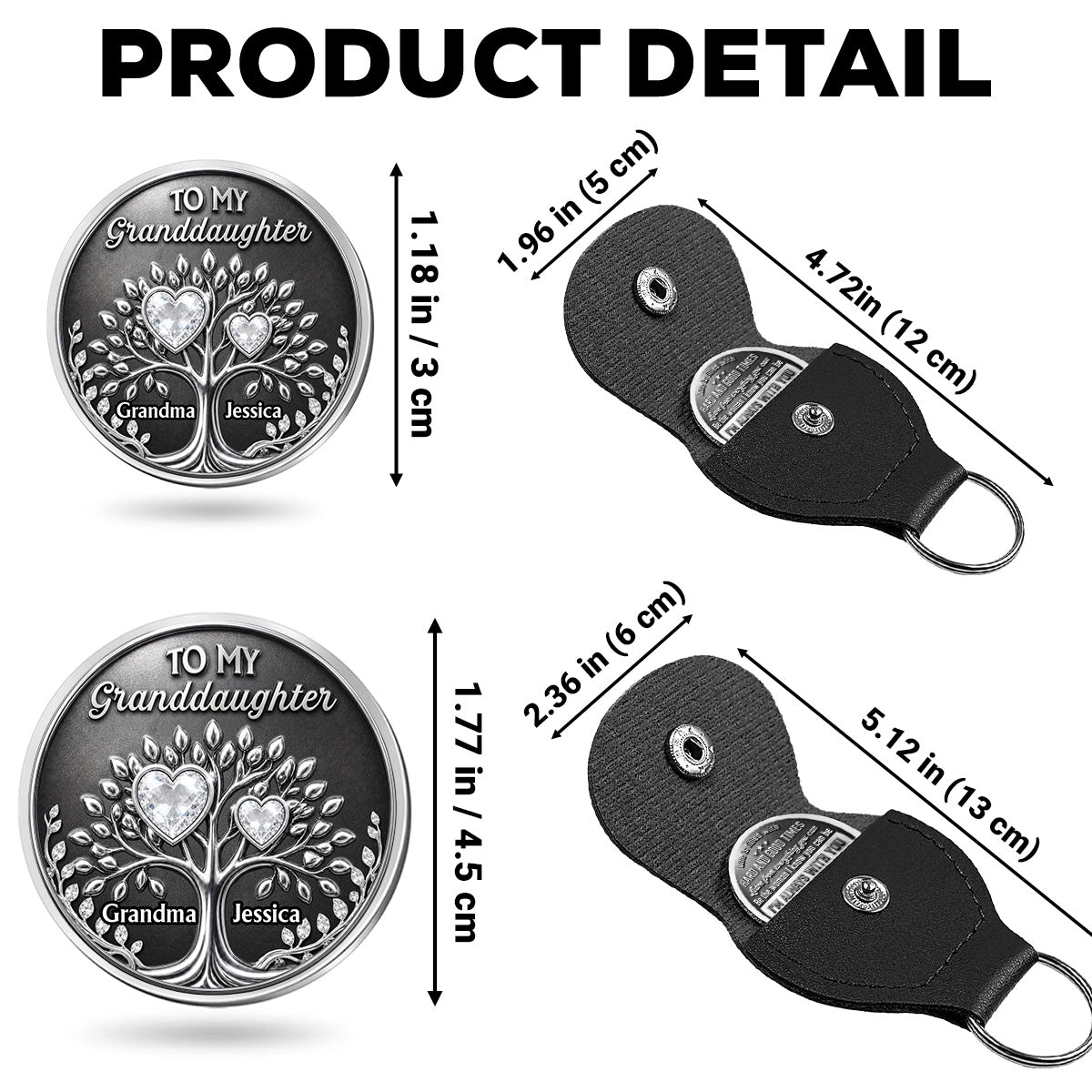 Custom Coin Keychain for Son, Father's Day Birthday Gifts • Loving You - Personalized Pocket Hug
