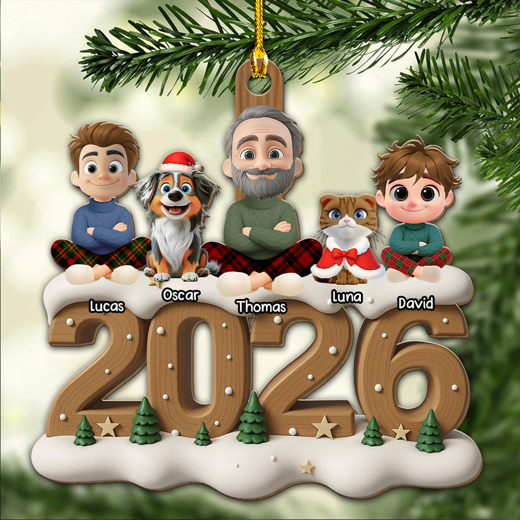 Custom Keepsake Christmas Ornament •  From Next Year Onwards - Personalized 3D Effect Wood Ornament