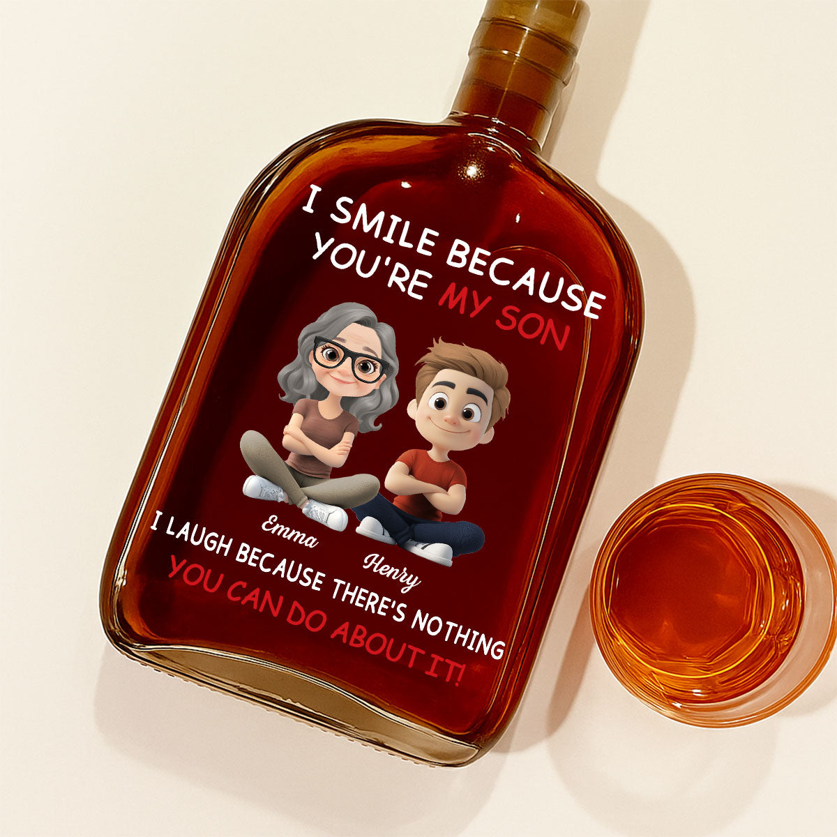 For Son - Personalized Spirits Decanter