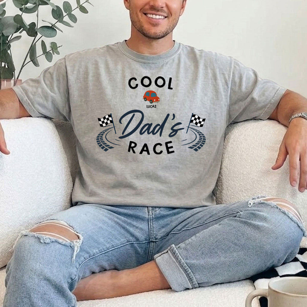 Custom Father's Day, Special Gift for Dad & Grandpa • Dad Race - Personalized Shirt