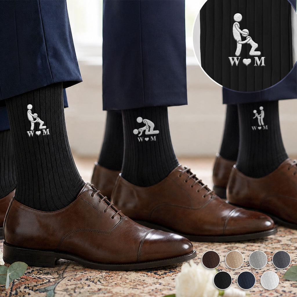 Naughty Couple - Personalized Men Socks