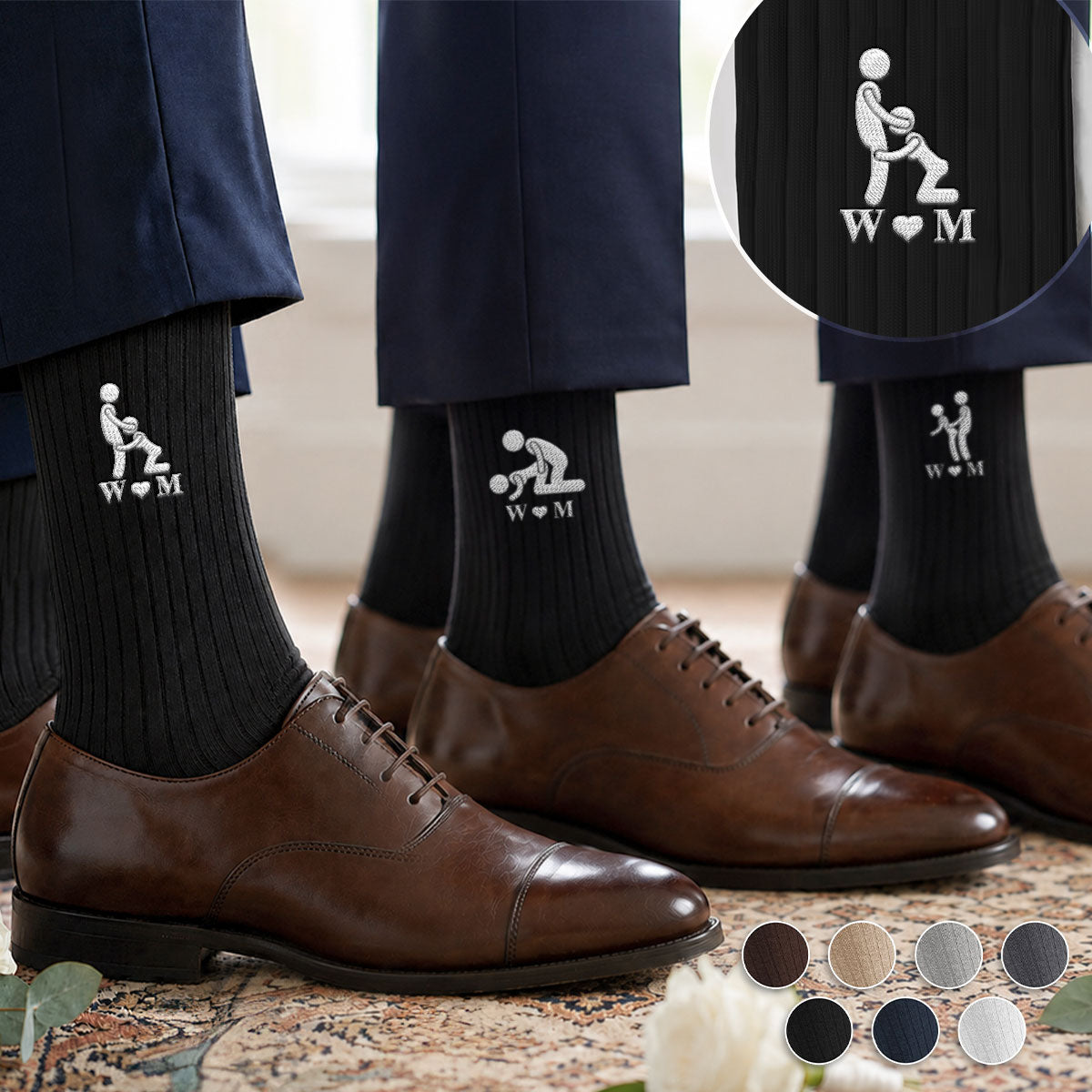 Naughty Couple - Personalized Men Socks