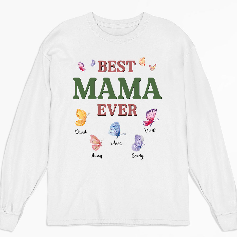 Custom Mother's Day Gift for Mom & Grandma • A Mom Blooms Like A Butterfly - Personalized Shirt