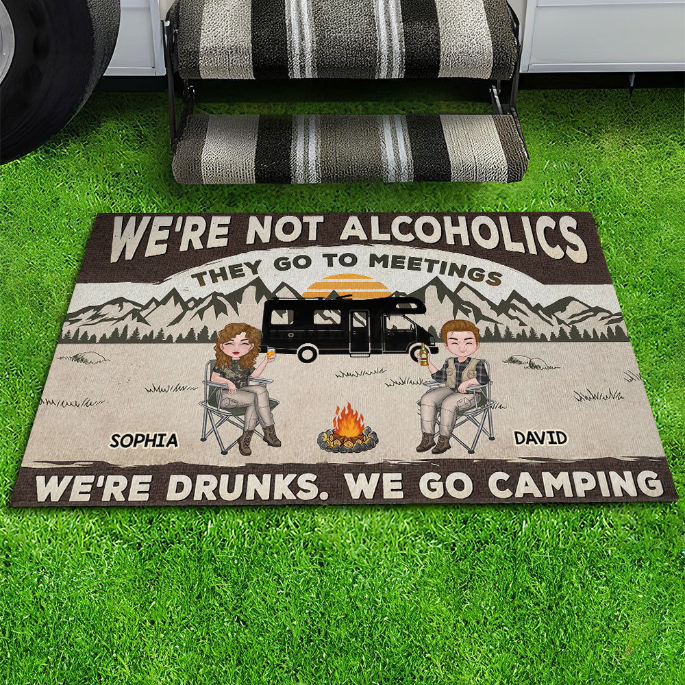 We Are Not Alcoholics - Personalized Doormat
