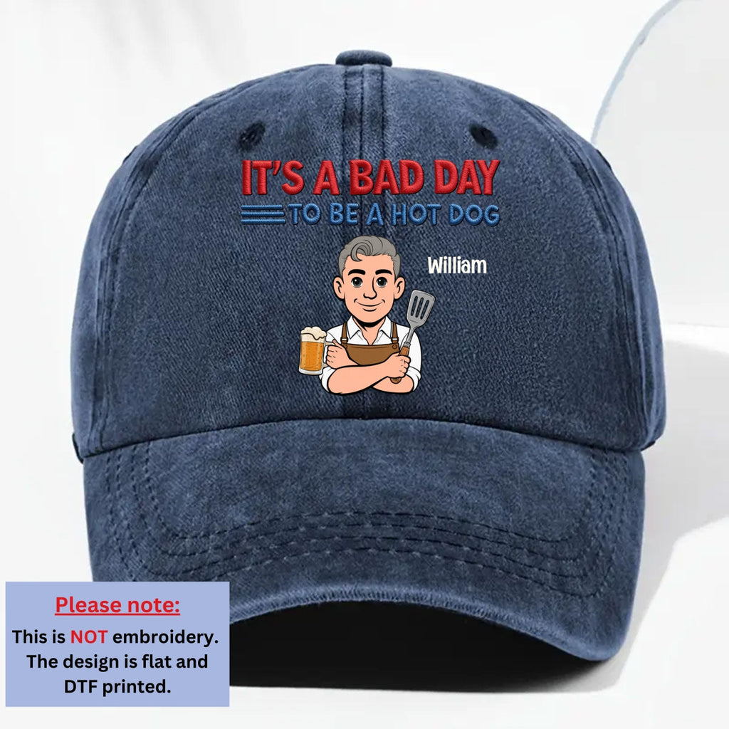 Ketchup Cannot Save You - Personalized Vintage Washed Denim Cap
