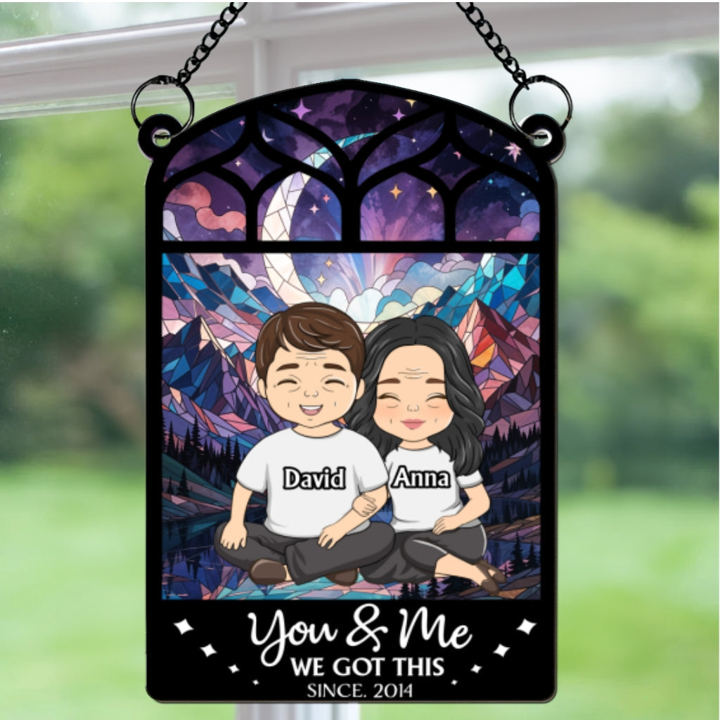 You And Me - Personalized Suncatcher