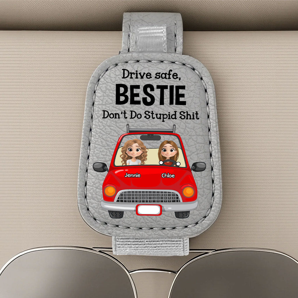 Drive Safe - Personalized Sunglasses Holder For Car Visor