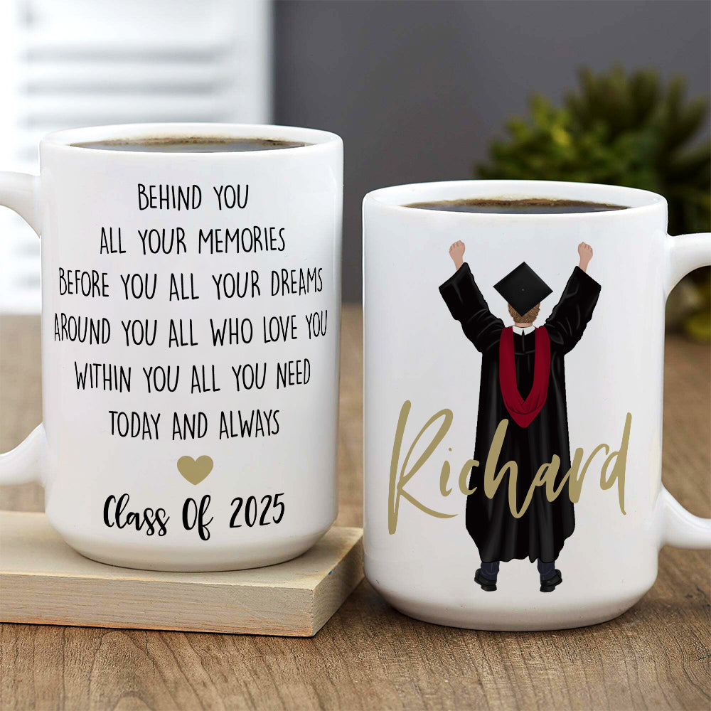 Custom Christmas & Birthday Keepsake Gift • Within You Lies All Strength - Personalized Coffee Mug