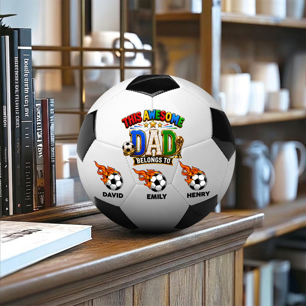 This Awesome Dad - Personalized Soccer Ball