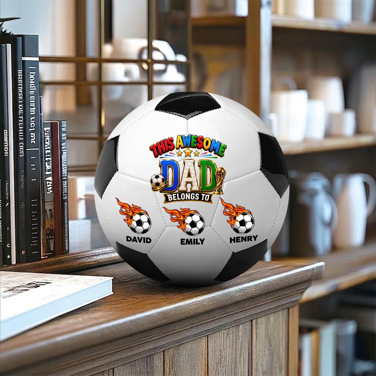 This Awesome Dad - Personalized Soccer Ball
