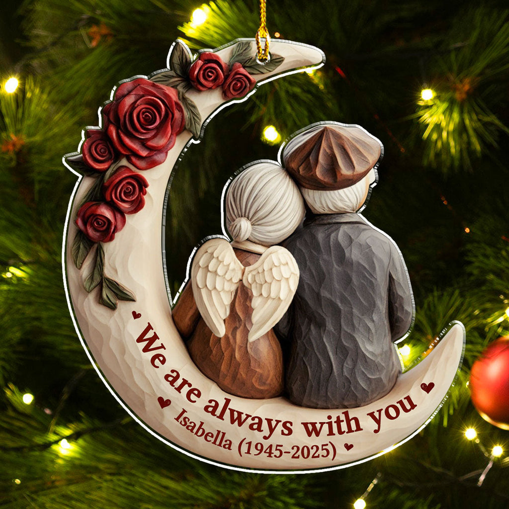 Custom Keepsake Christmas Ornament •  Gone But Not Forgotten - Personalized Acrylic Ornament