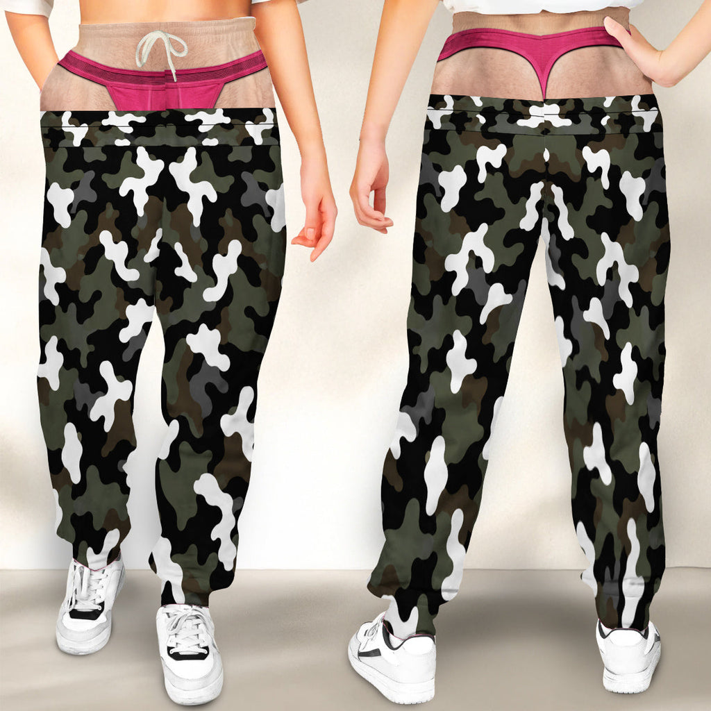 Custom Funny Ugly Christmas Sweatpants, Couple Christmas Gift • Ho Ho Hilarious - Personalized Sweatpants