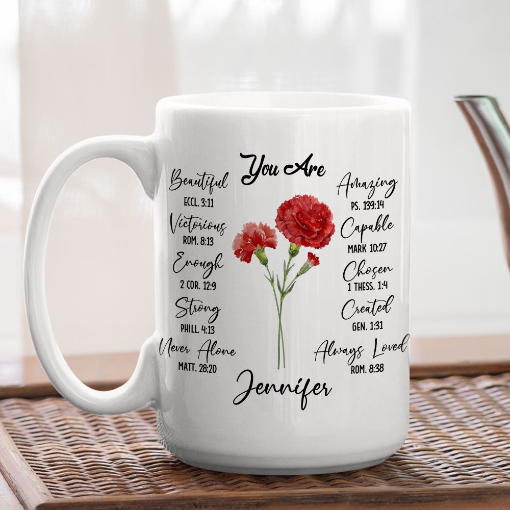 Custom Best Friend, Christmas & Birthday Friendship Keepsake Gift • Bloom Where You Are Planted - Personalized Mug