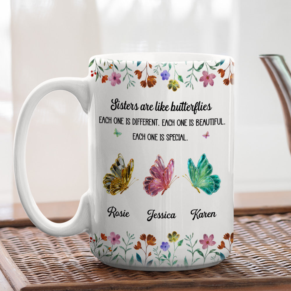 Custom Christmas & Birthday Gift For Sister • Festive Sister Love - Personalized Coffee Mug