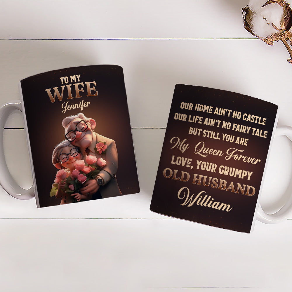 Custom Anniversary Keepsake Gifts For Couple • You Are My Queen Forever - Personalized Coffee Mug