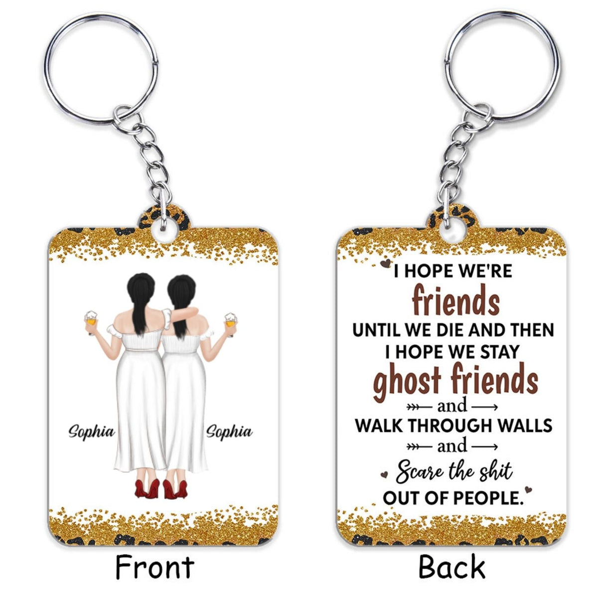 We Are Friends Until We Die - Personalized Acrylic Keychain