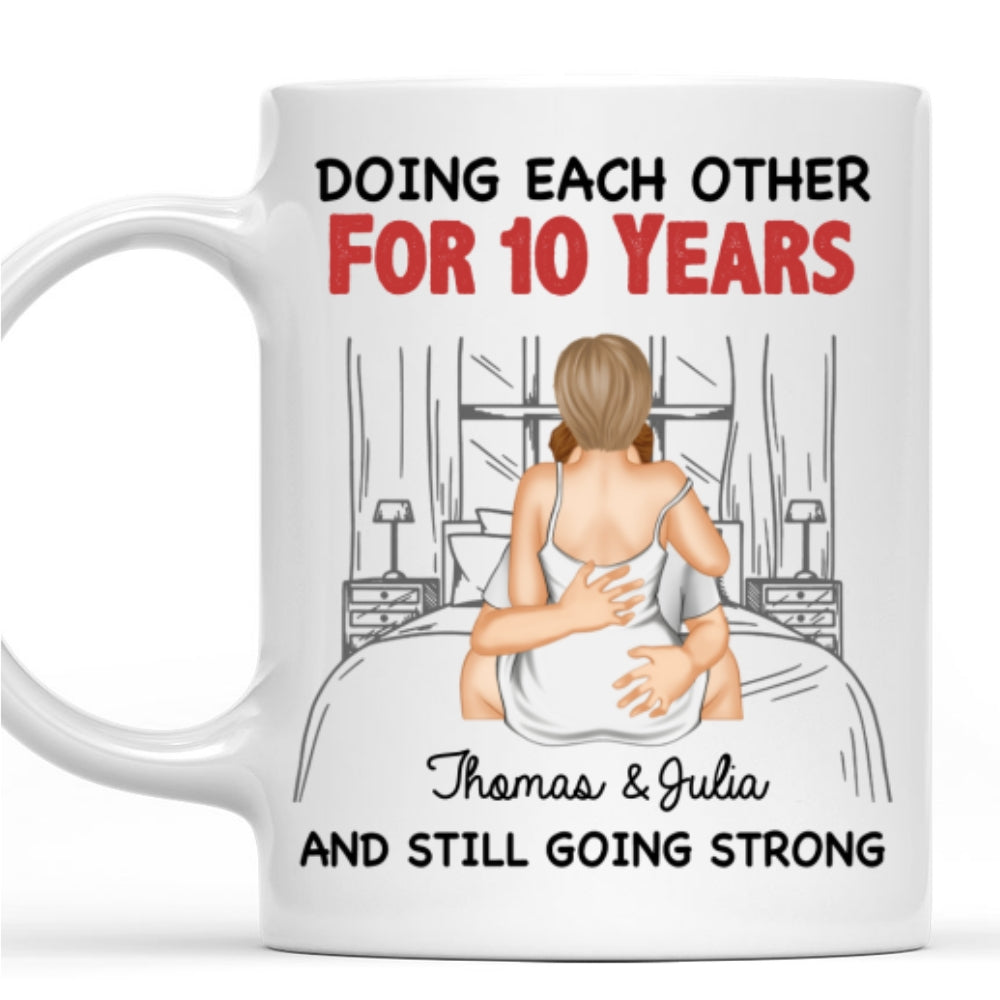 Custom Anniversary Keepsake Gifts For Couple • Doing Each Other For Years - Personalized Coffee Mug