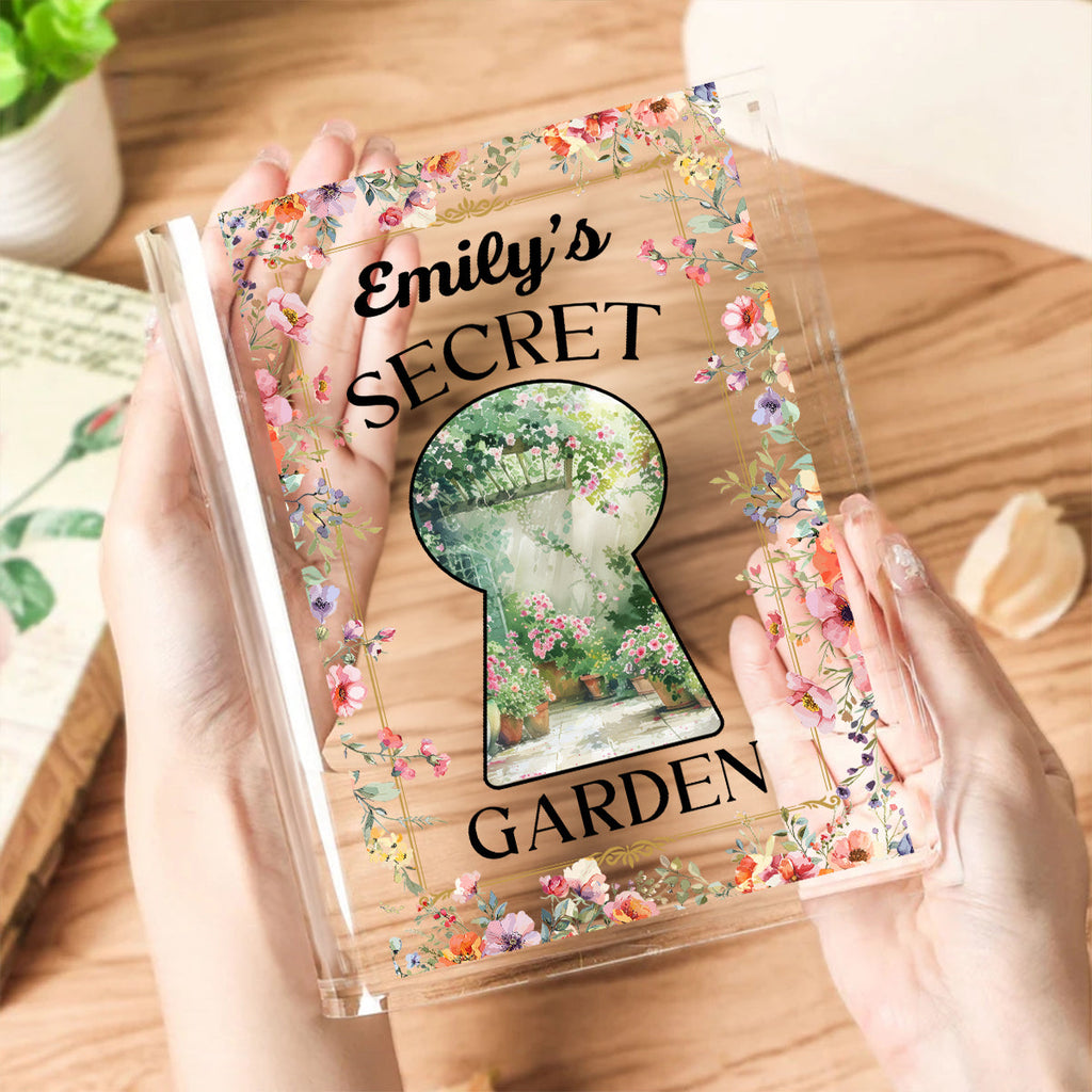 My Secret Garden - Personalized Acrylic Book Vase