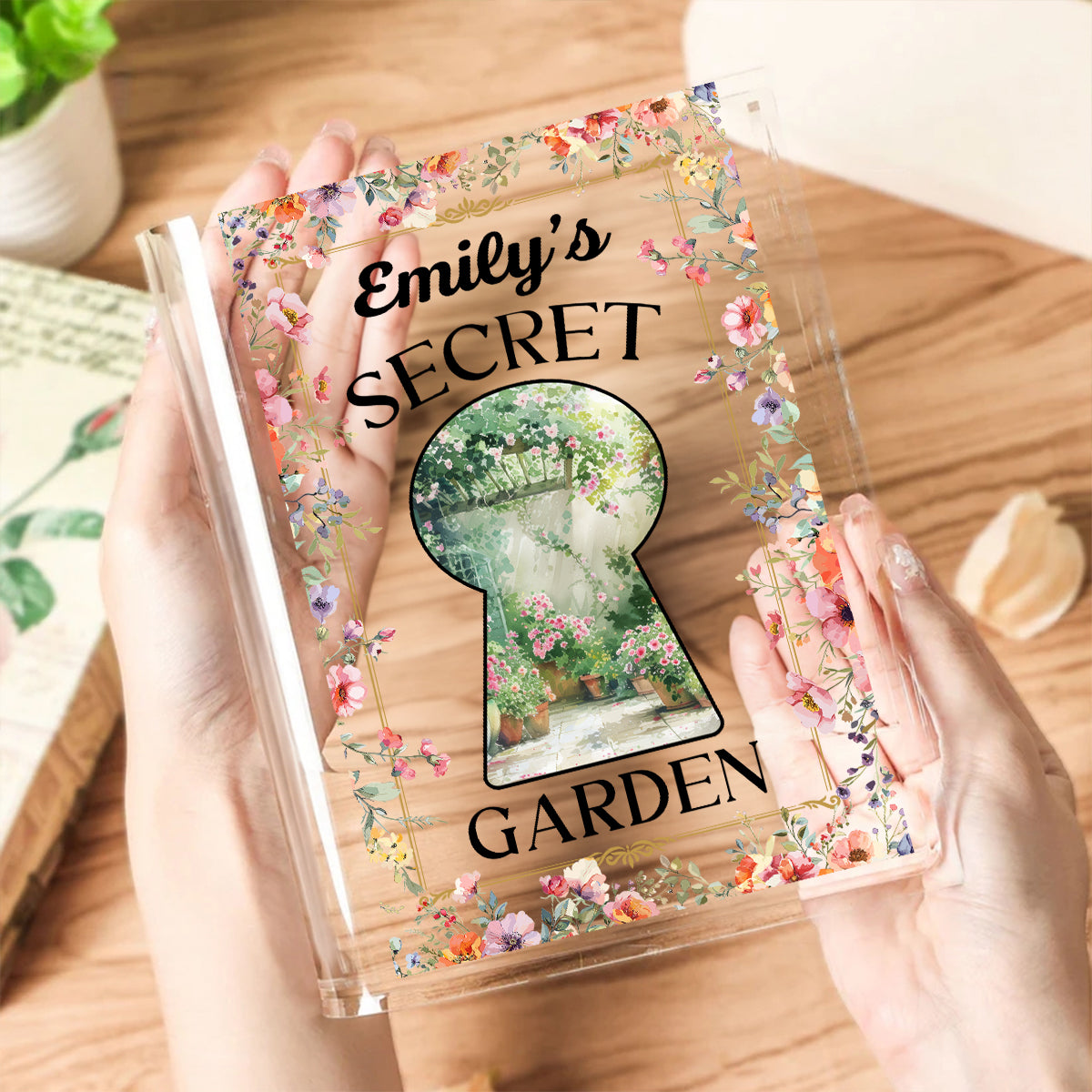 My Secret Garden - Personalized Acrylic Book Vase