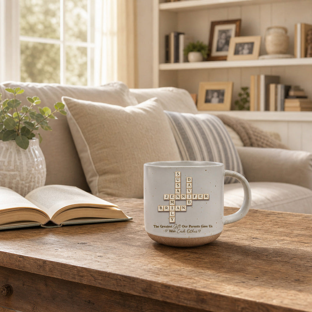 Custom Christmas & Birthday Gift for Brother & Sister • Together Is The Greatest Gift - Personalized Pottery Mug