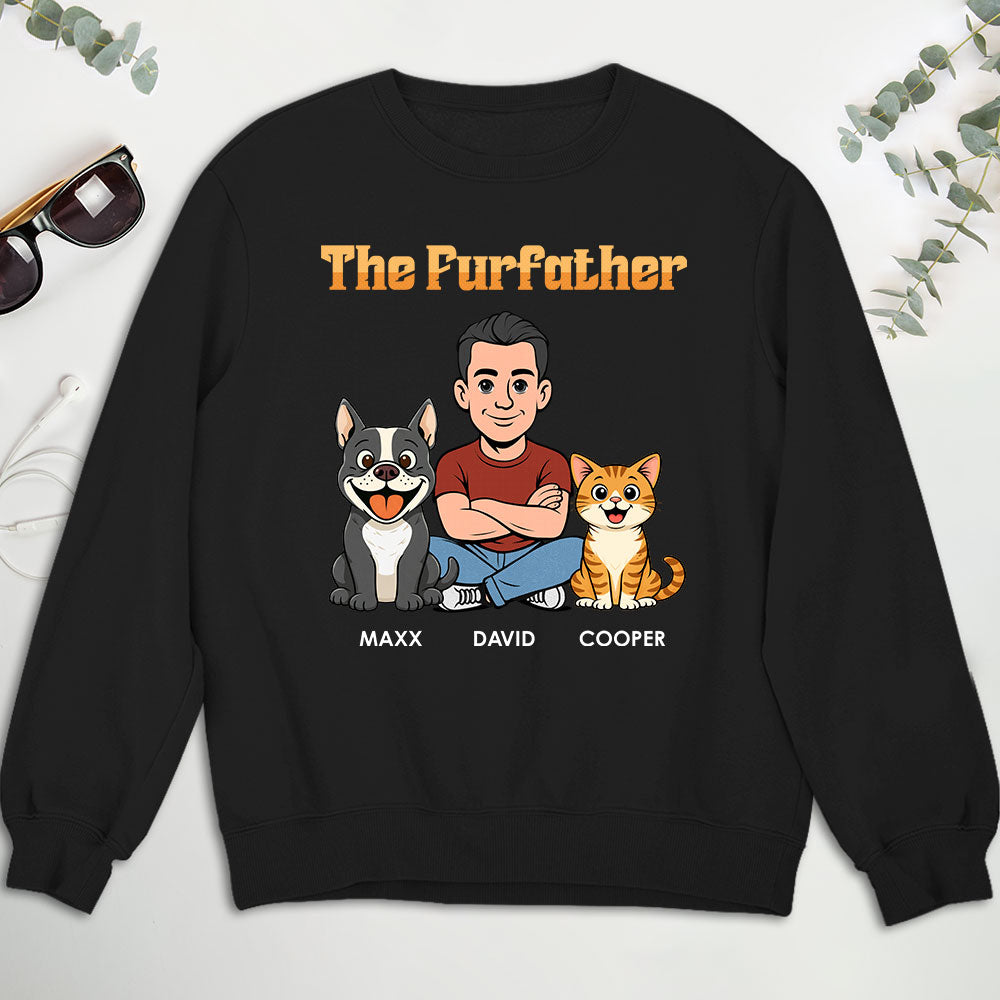 Custom Christmas & Birthday Keepsake Gift • The Furfather Retro - Personalized Shirt