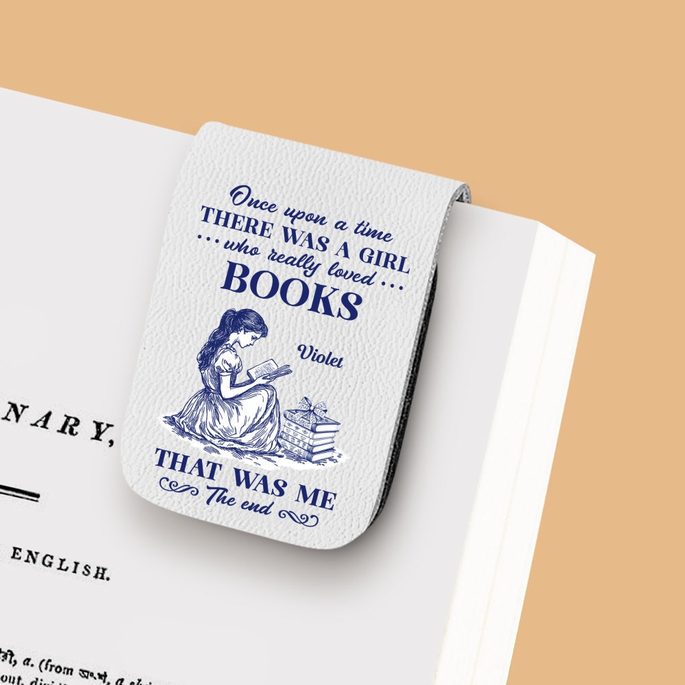 Custom Christmas Birthday Bookish Gifts For Book Lovers, Bookworms • Nerd Princess - Personalized Leather Bookmark