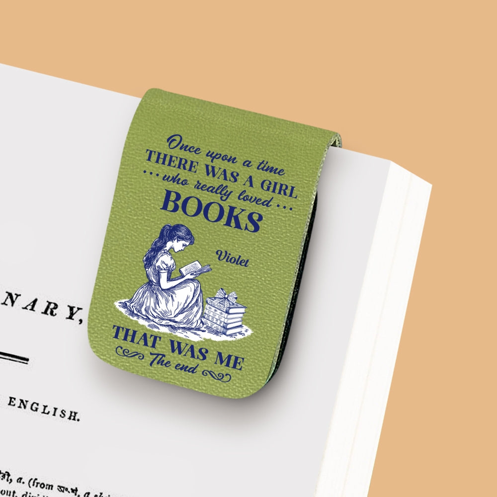 Custom Christmas Birthday Bookish Gifts For Book Lovers, Bookworms • Nerd Princess - Personalized Leather Bookmark