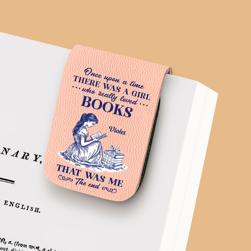 Custom Christmas Birthday Bookish Gifts For Book Lovers, Bookworms • Nerd Princess - Personalized Leather Bookmark