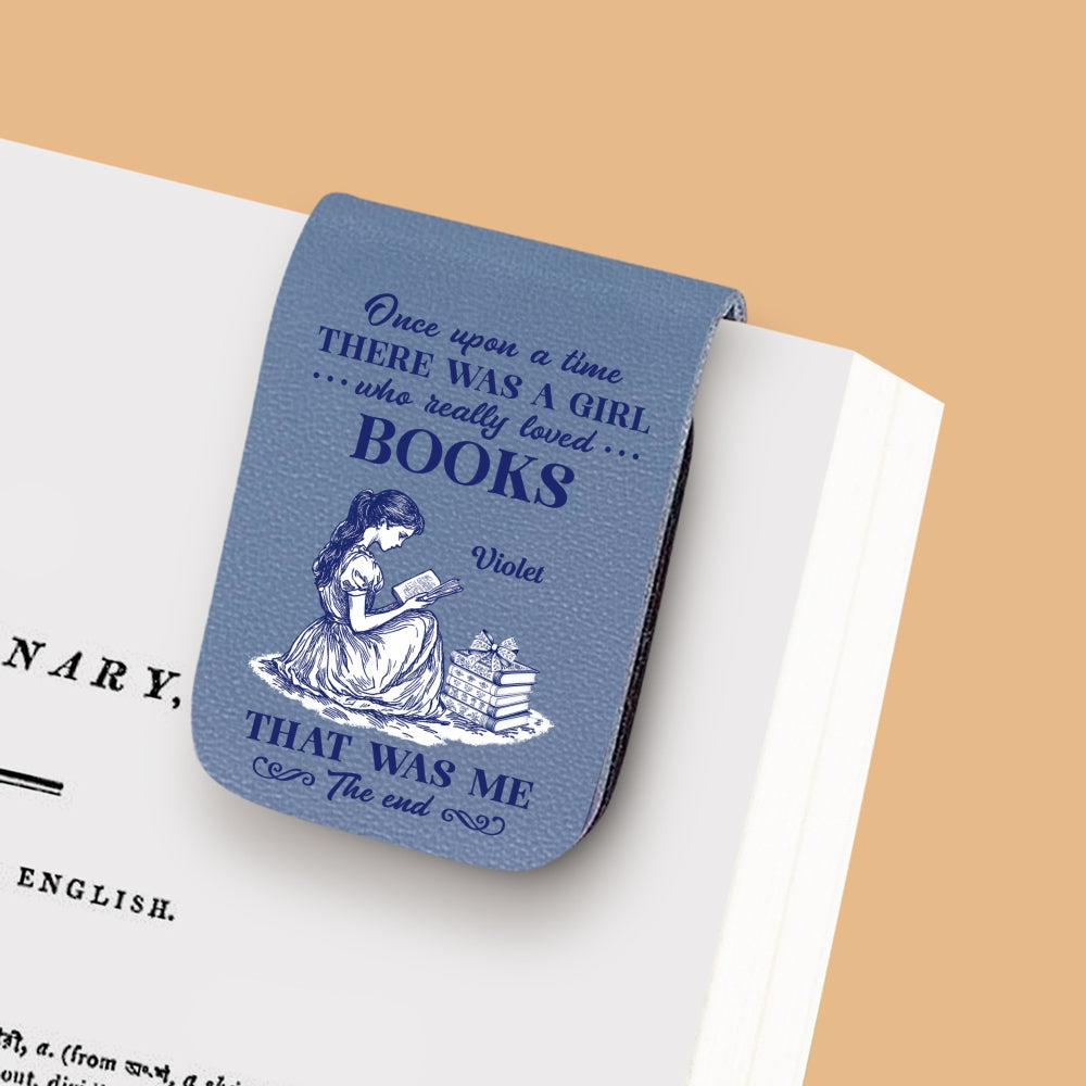 Custom Christmas Birthday Bookish Gifts For Book Lovers, Bookworms • Nerd Princess - Personalized Leather Bookmark