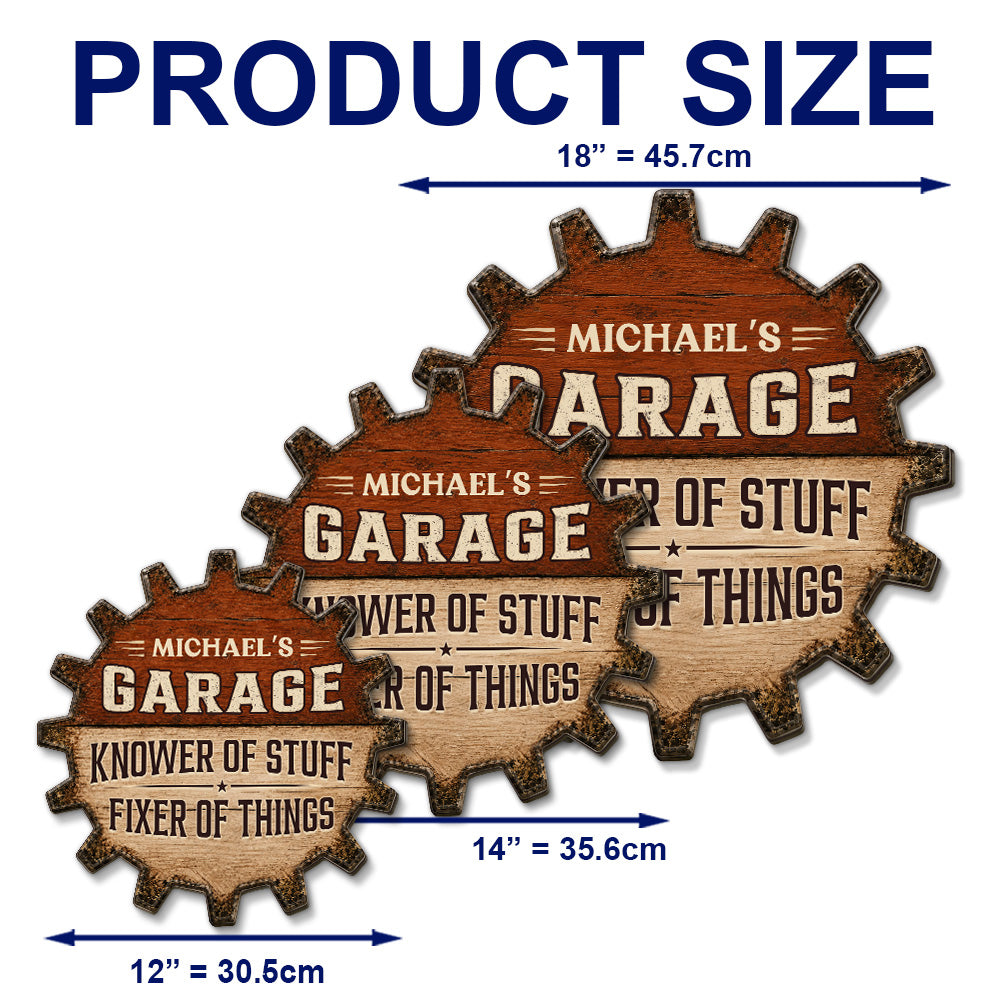 Custom Husband Anniversary Wall Decor Keepsake Gift • The Fixer - Personalized Wood Sign