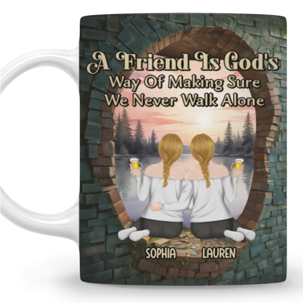 Custom Best Friend, Christmas & Birthday Friendship Keepsake Gift • Friendship On Another Level - Personalized Coffee Mug
