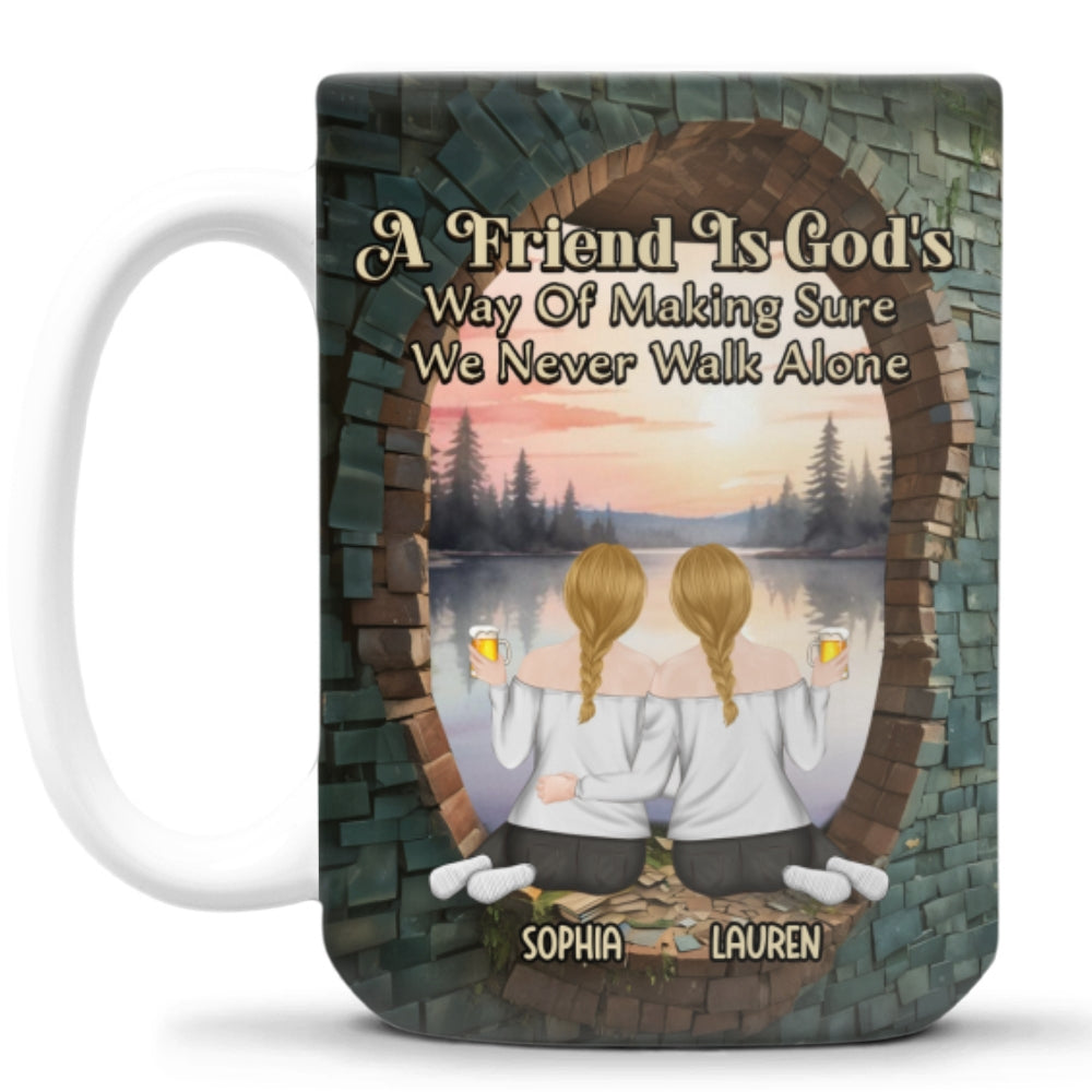 Custom Best Friend, Christmas & Birthday Friendship Keepsake Gift • Friendship On Another Level - Personalized Coffee Mug
