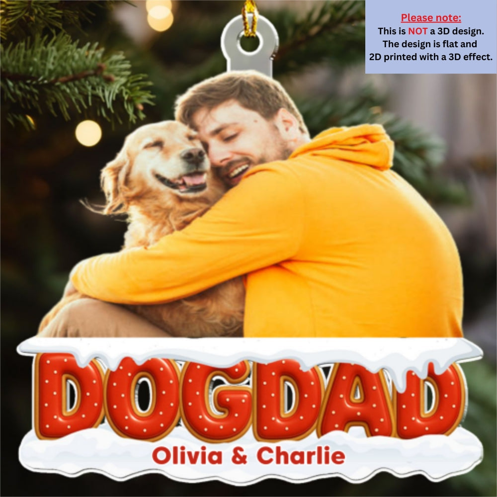 Custom Photo Keepsake Christmas Ornament • Our Unbroken Bond Photo - Personalized 3D Effect Acrylic Ornament