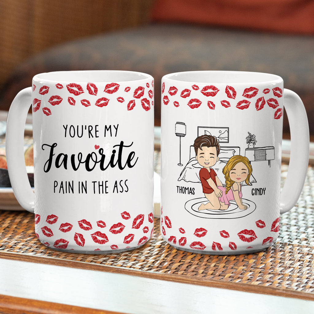 Custom Anniversary Keepsake Gifts For Couple • My Favourite Pain Husband - Personalized Mug