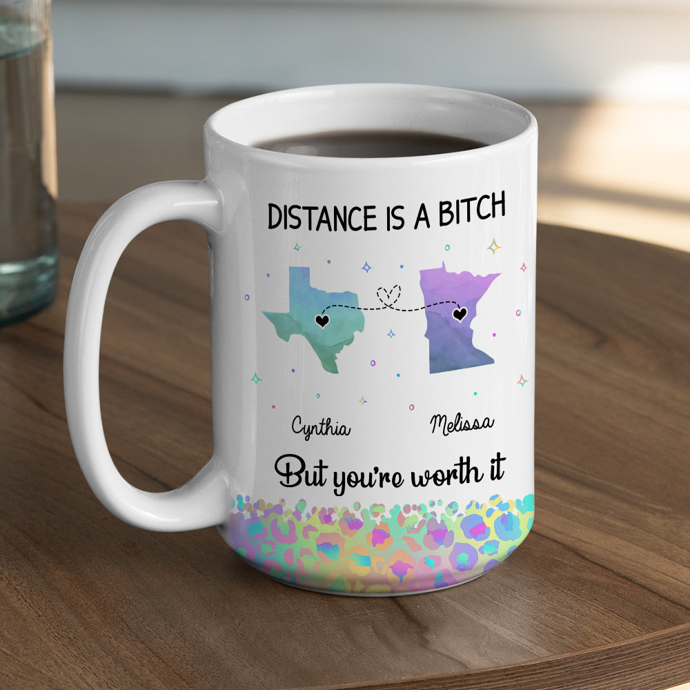 Custom Best Friend, Christmas & Birthday Friendship Keepsake Gift • You Are Worth It - Personalized Coffee Mug